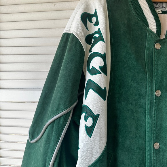 Philadelphia Eagles G-III Sports Carl Banks Vintage Leather Jacket - Picture 5 of 6